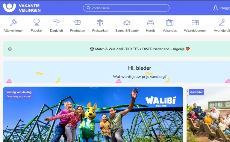 Vakantieveilingen uitgelicht